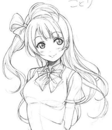 女孩简笔画漂亮可爱 劳动女孩简笔画漂亮可爱