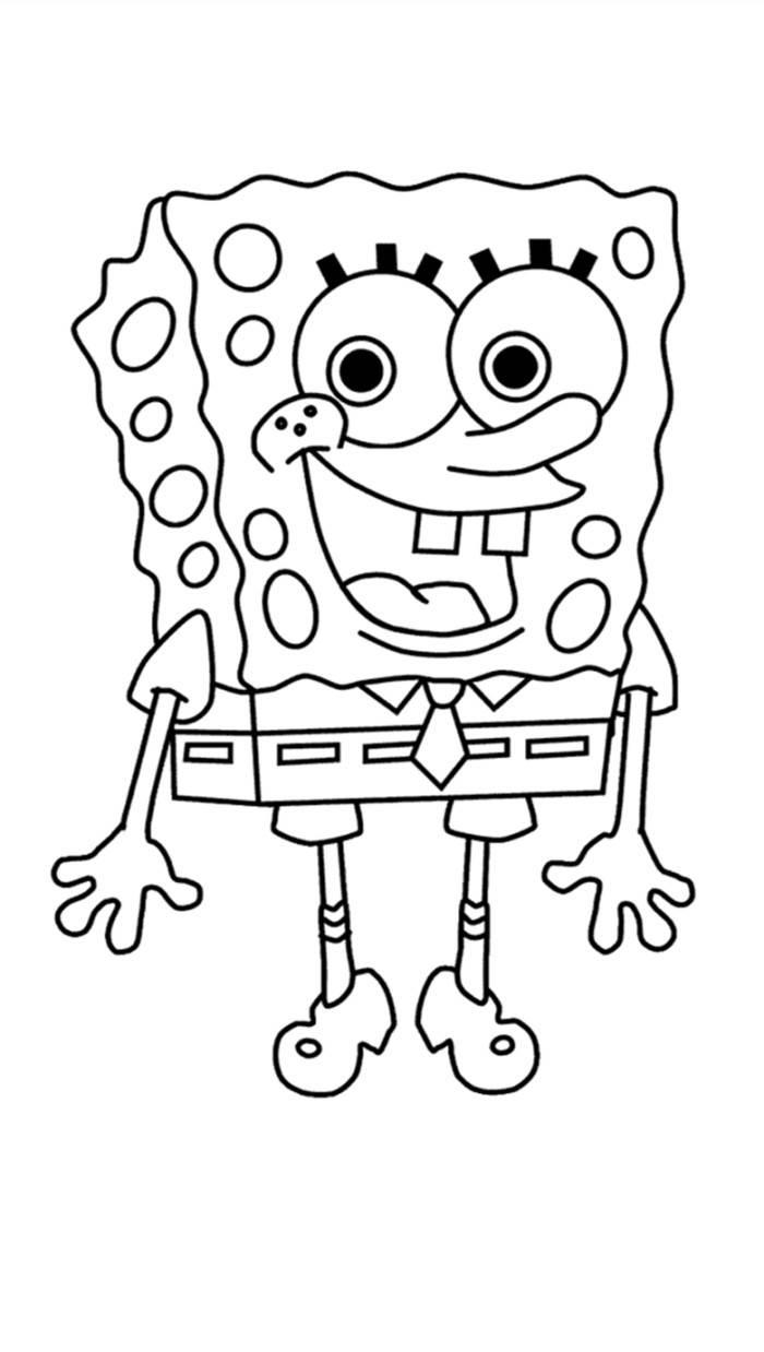 海绵宝宝派大星简笔画 海绵宝宝派大星简笔画带颜色