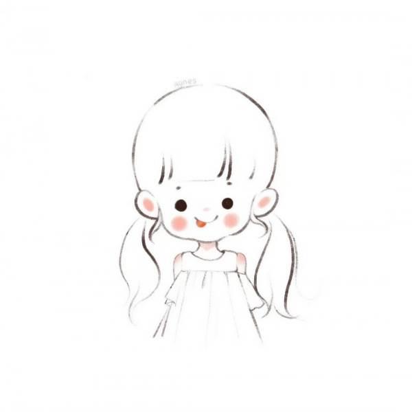 小女孩头像简笔画 小女孩头像简笔画图片大全可爱