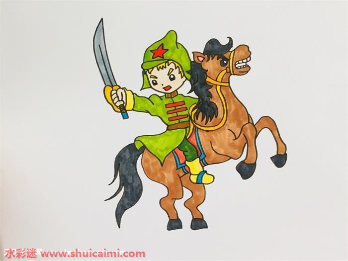 保尔柯察金怎么画 保尔柯察金简笔画图片大全带颜色
