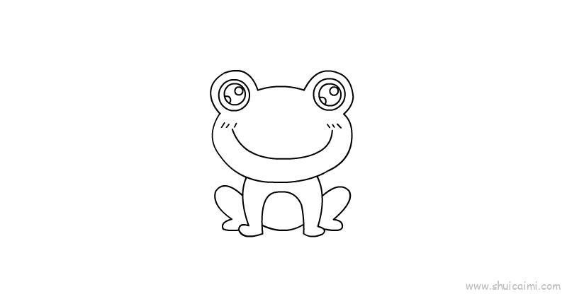青蛙儿童画怎么画 青蛙简笔画简单