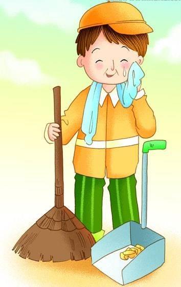 环卫工人简笔画 环卫工人简笔画简单又漂亮
