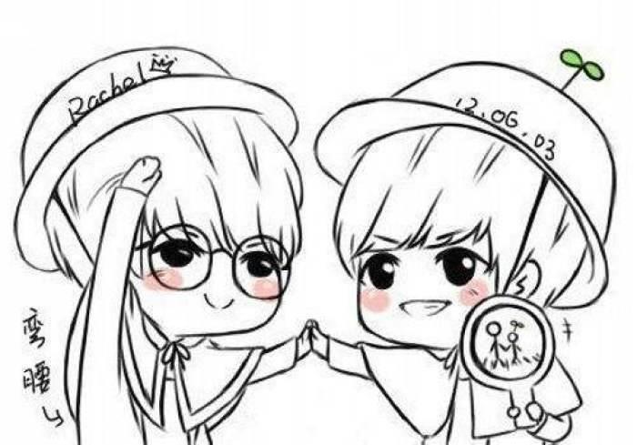 动漫简笔画 动漫简笔画男生帅气