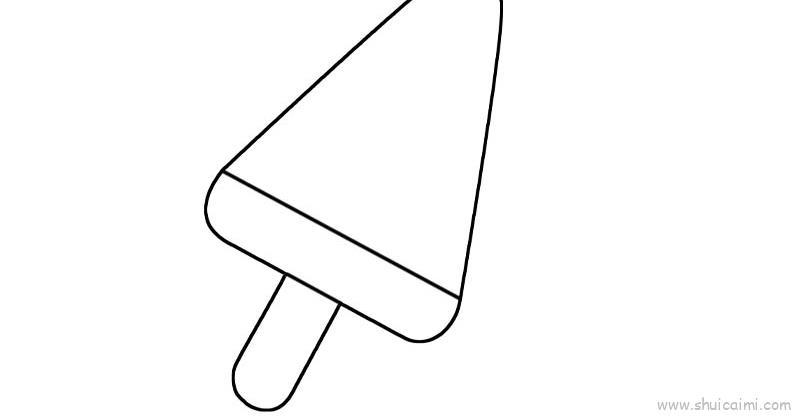 西瓜冰棍儿童画怎么画 西瓜冰棍简笔画顺序