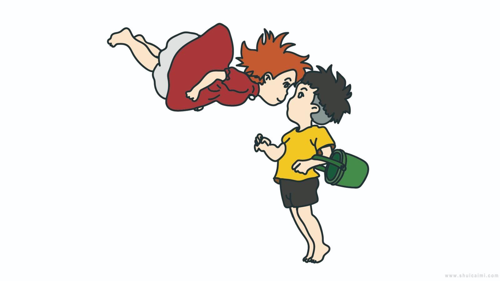 波妞宗介简笔画怎么画 波妞宗介简笔画简单又好看