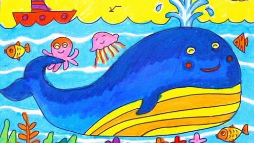 蓝鲸简笔画 蓝鲸简笔画图片大全