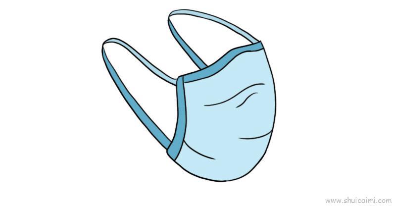 口罩儿童画怎么画 口罩简笔画图片大全