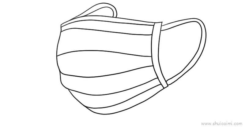 口罩图解儿童画怎么画 口罩图解简笔画画法