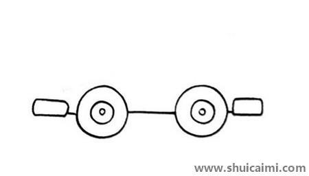 卡通小汽车简笔画画法教程
