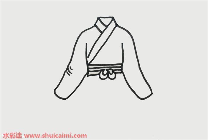 古代古裙怎么画 古代裙子简笔画简单易画彩色