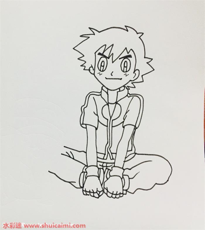 小智和皮卡丘怎么画 小智和皮卡丘简笔画简单又漂亮