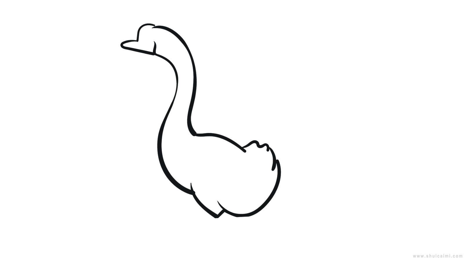 大白鹅简笔画怎么画 大白鹅简笔画图片