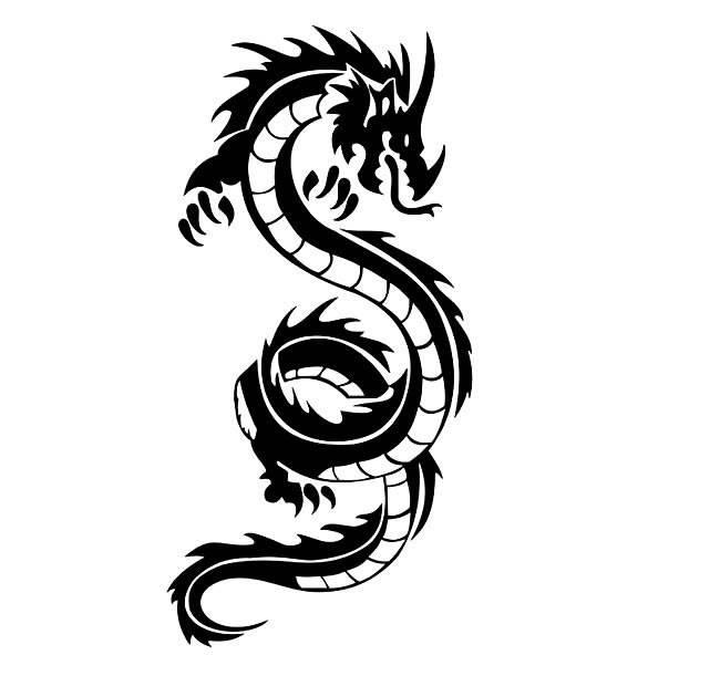 中国龙简笔画 中国龙简笔画简单霸气