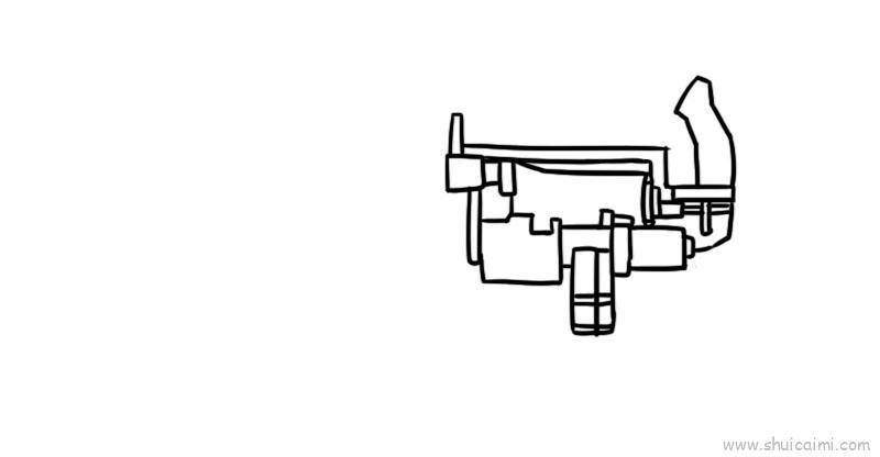 加特林儿童画怎么画 加特林简笔画简单又好看