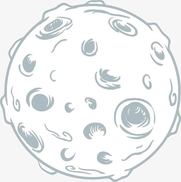 月球简笔画 月球简笔画怎么画