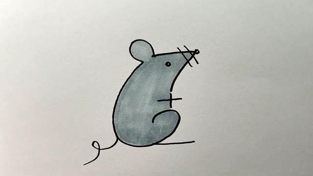 简笔画老鼠 简笔画老鼠图片