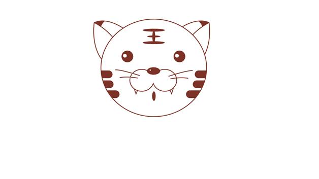 老虎彩色简笔画怎么画 老虎彩色简笔画好看