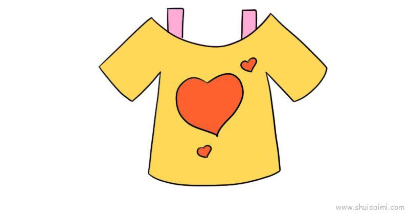 设计衣服儿童画怎么画 设计衣服简笔画顺序