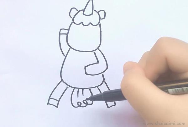 独角兽儿童画怎么画 独角兽简笔画好看