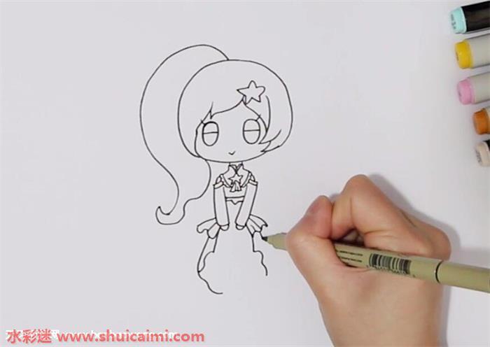 雅雅公主怎么画 雅雅公主简笔画步骤