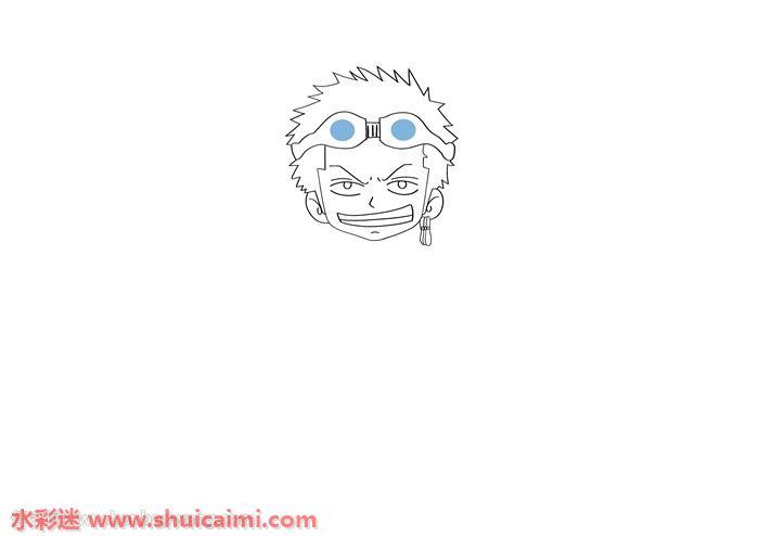 索隆怎么画 索隆简笔画简单