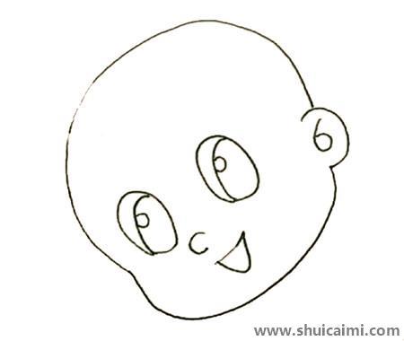 大头儿子儿童简笔画