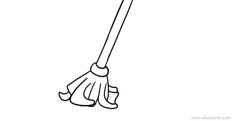 拖把儿童画怎么画 拖把简笔画简单