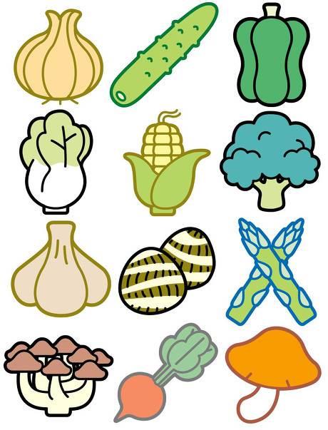 蔬菜简笔画图片大全 蔬菜简笔画图片大全简单颜色