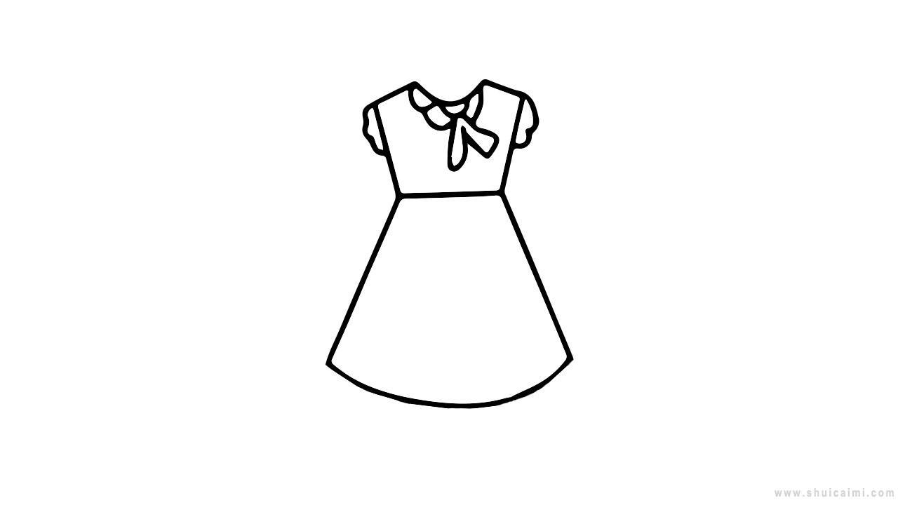 公主裙子简笔画怎么画 公主裙子简笔画步骤