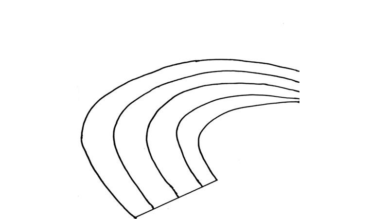 跑道简笔画怎么画 跑道简笔画步骤