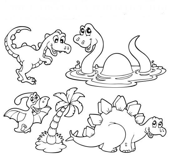 恐龙世界简笔画图片大全 恐龙世界简笔画图片大全大图