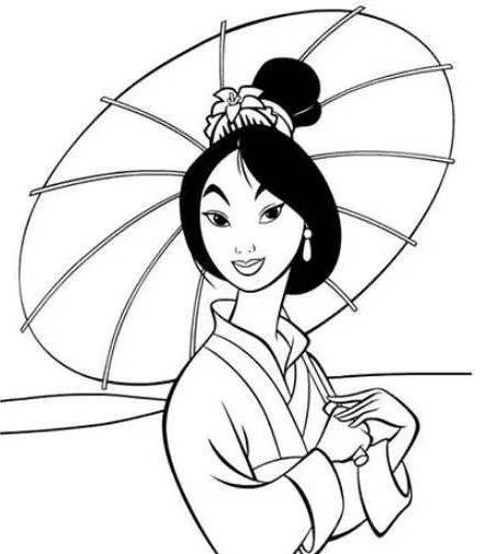 花木兰简笔画 花木兰简笔画简单又漂亮