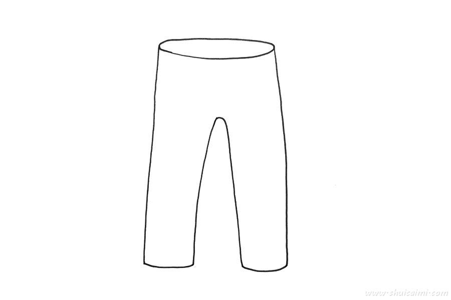 牛仔裤怎么画 牛仔裤简笔画步骤图