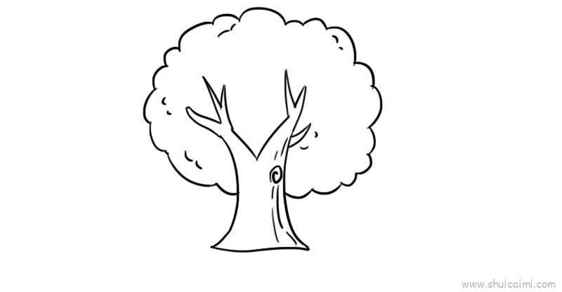 桃树儿童画怎么画 桃树简笔画画法