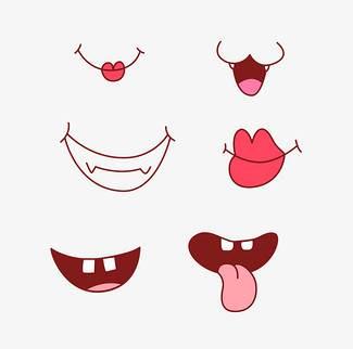 嘴唇简笔画 嘴巴简笔画卡通可爱