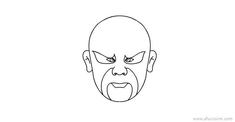 脸谱儿童画怎么画 脸谱简笔画图片大全