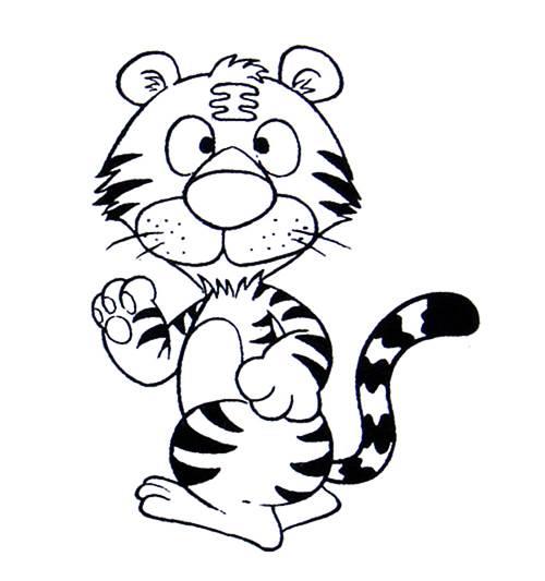 虎简笔画图片大全 虎简笔画图片大全可爱