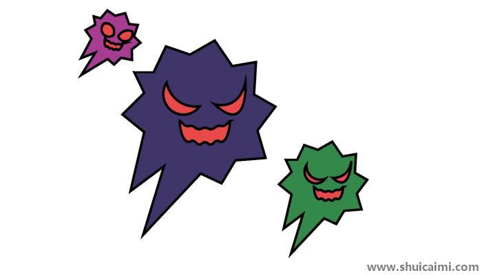 病毒简笔画怎么画 病毒简笔画简单又好看