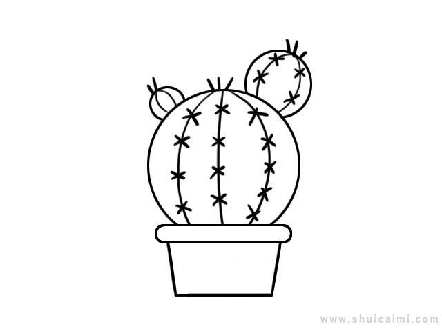 仙人球简笔画怎么画 仙人球简笔画好看