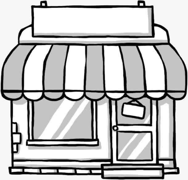 超市简笔画图片大全 超市简笔画图片大全场景