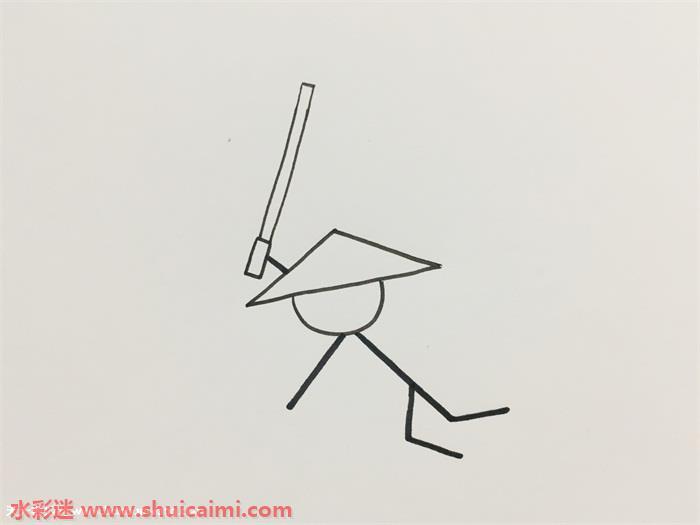 火柴人怎么画 火柴人特效简笔画图片带颜色