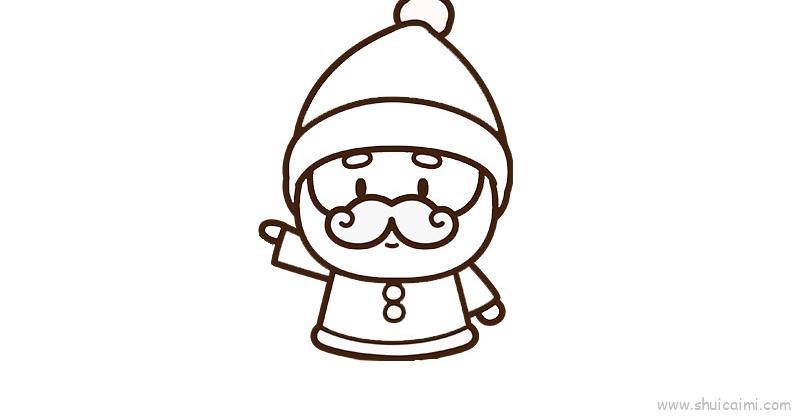 圣诞老人发礼物儿童画怎么画 圣诞老人发礼物简笔画简单
