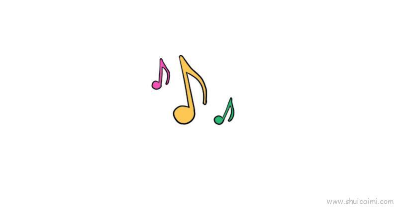 音符儿童画怎么画 音符简笔画图片大全