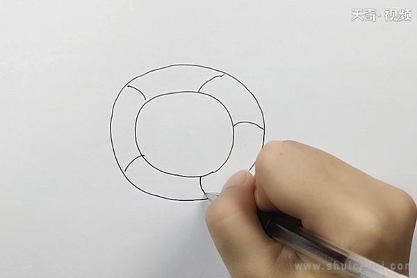 游泳圈简笔画怎么画 游泳圈简笔画图片大全