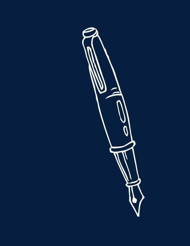 钢笔简笔画 钢笔简笔画怎么画图片大全