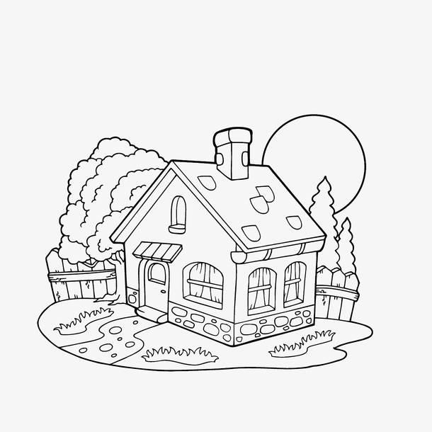 家的简笔画 家的简笔画图片大全