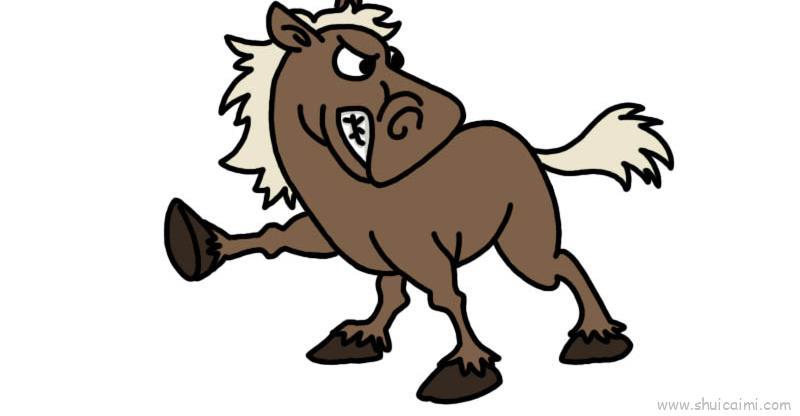 马儿童画怎么画 马简笔画图片