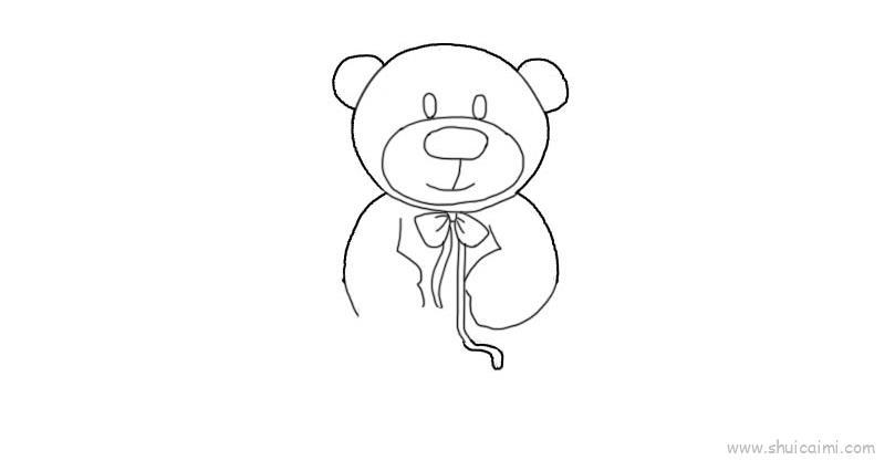 小熊玩具儿童画怎么画 小熊玩具简笔画顺序