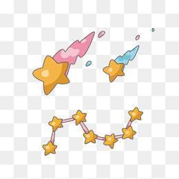 流星简笔画图片 流星简笔画彩色