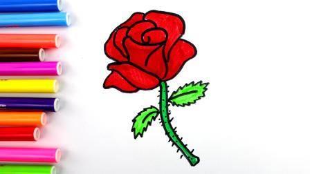 玫瑰花图片简笔画 玫瑰花图片简笔画手绘